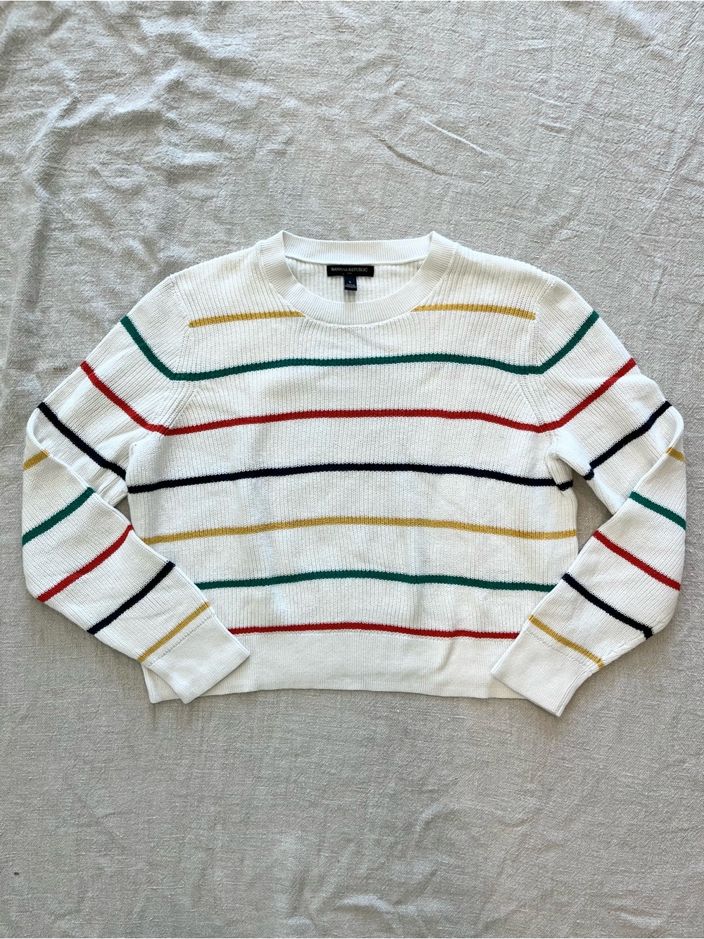 Banana Republic Striped Cotton Sweater